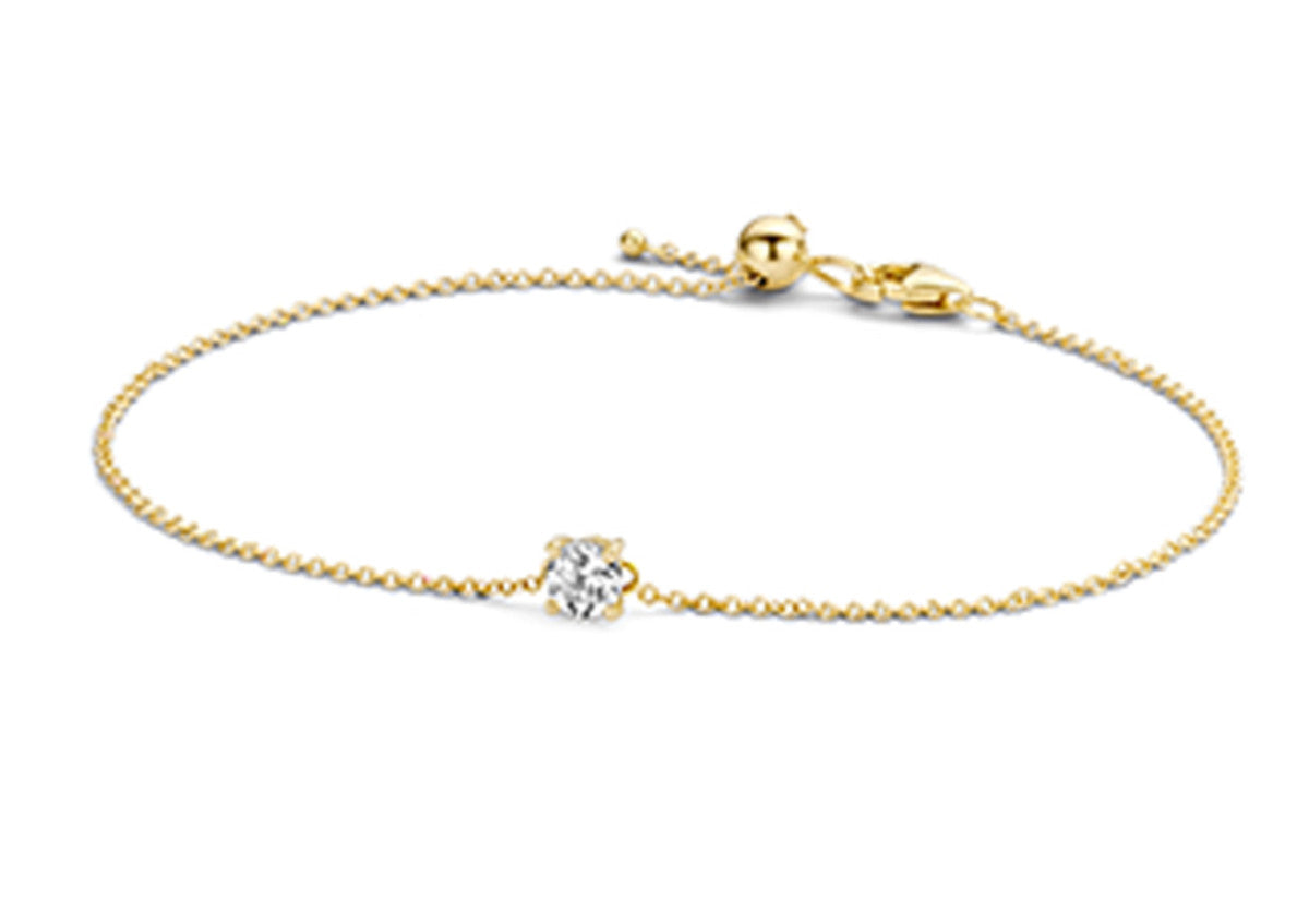 Blush Bracelet 2167YZI - 14k Yellow Gold with Zirconia