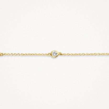 Blush Bracelet 2187YZI - 14k Yellow Gold with Zirconia