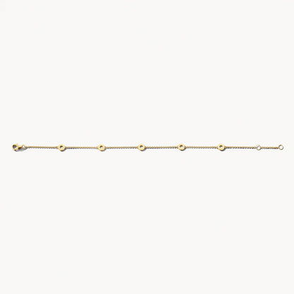 Blush Bracelet 2201YGO - 14k Yellow Gold with circles