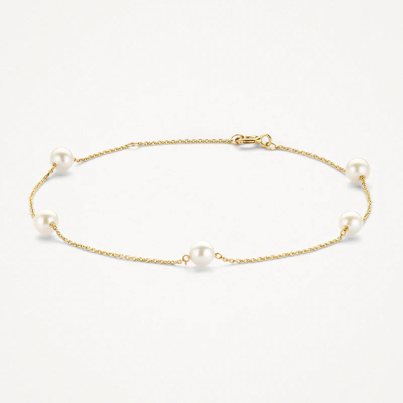 Blush Bracelet 2248YPW - 14k Yellow Gold with pearls