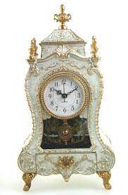 Ornate Quartz Clock Music Box 24108MW