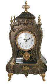 Ornate Quartz Clock Music Box 24109MW