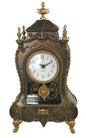 Ornate Quartz Clock Music Box