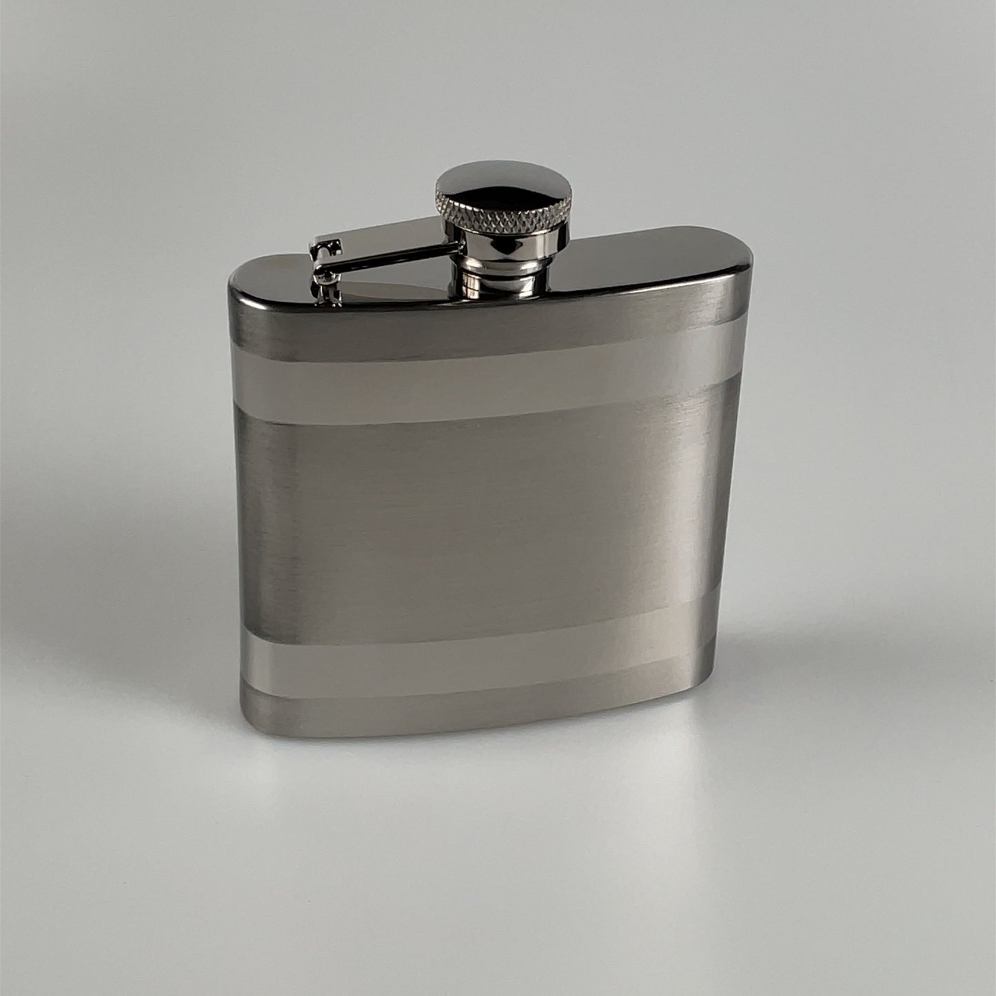 Hipflask Steel 6oz Banded 25-4500