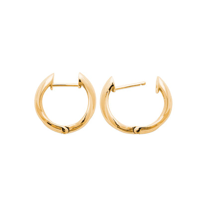 Amèlie 18ct Gold-Plated Twisted Huggie Hoop Earrings 1632600