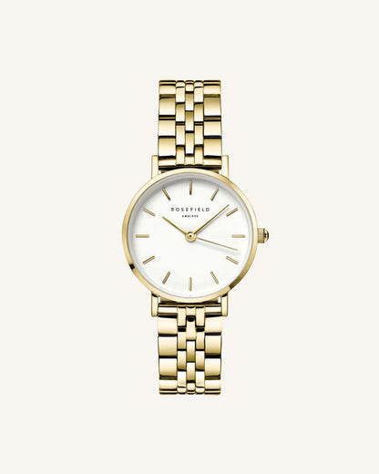 Rosefield Small Edit White Gold Watch 26WSG 267