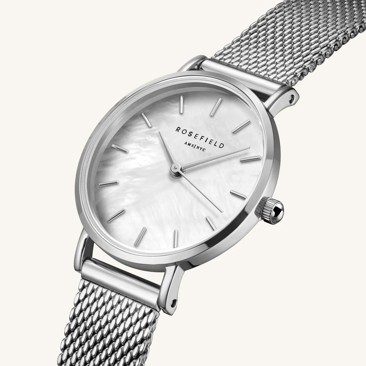 Rosefield Small Edit Pearl Silver 26WS-266