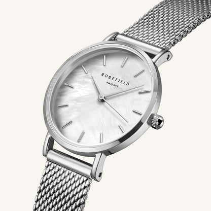 Rosefield Small Edit Pearl Silver 26WS-266