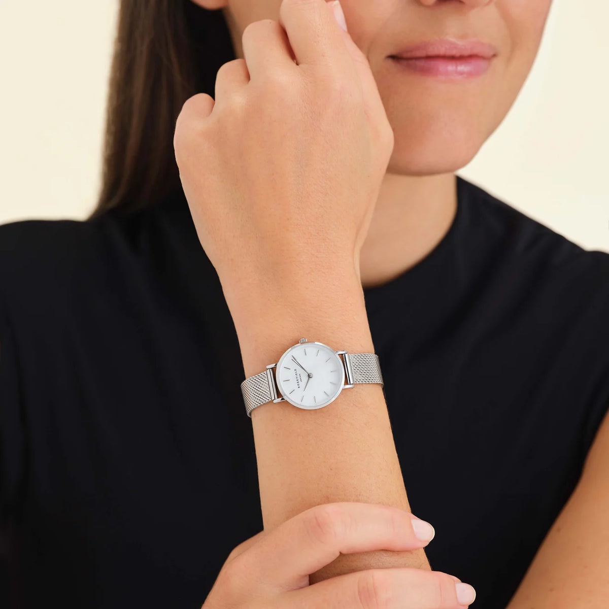 Rosefield Small Edit Pearl Silver 26WS-266