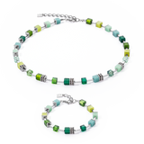 COEUR DE LION GeoCUBE® Iconic Lite Earrings Green 2800200500