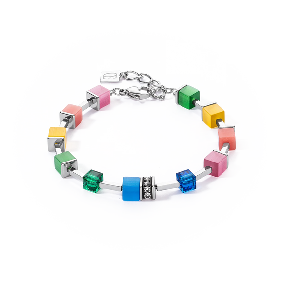 COEUR DE LION GeoCUBE® Iconic Pure Bracelet Rainbow 2700301500