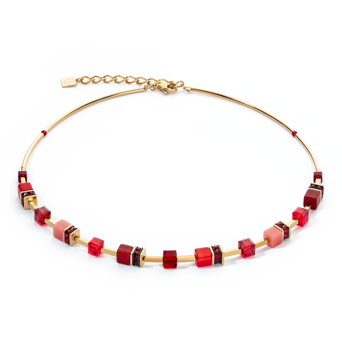 COEUR DE LION  GeoCUBE® Iconic Lite Necklace Red 2800100300