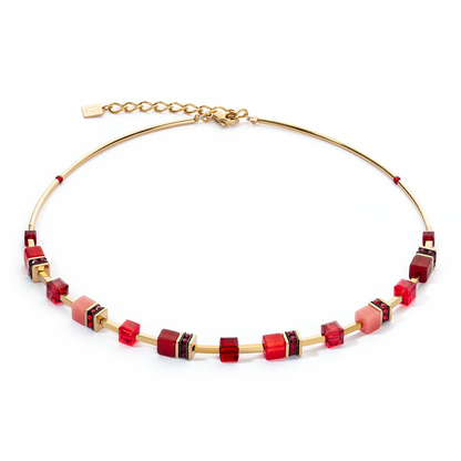 COEUR DE LION  GeoCUBE® Iconic Lite Necklace Red 2800100300