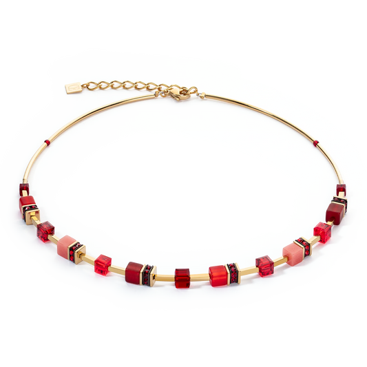 COEUR DE LION  GeoCUBE® Iconic Lite Necklace Red 2800100300