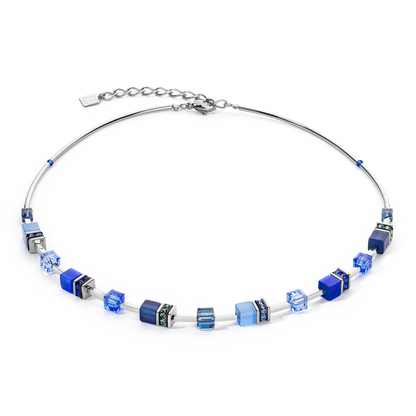 COEUR DE LION  GeoCUBE® Iconic Lite Necklace Blue 2800100700