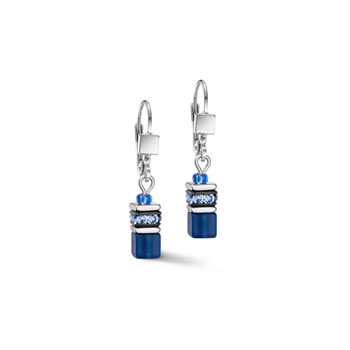 COEUR DE LION GeoCUBE® Iconic Lite Earrings Blue 2800200700