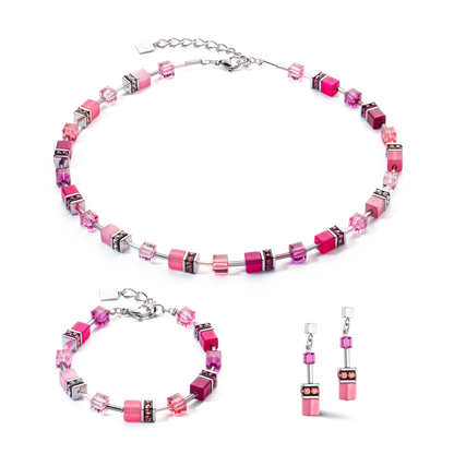 COEUR DE LION  GeoCUBE® Iconic necklace Viva Magenta 2838100422