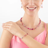 COEUR DE LION  GeoCUBE® Iconic necklace Viva Magenta 2838100422