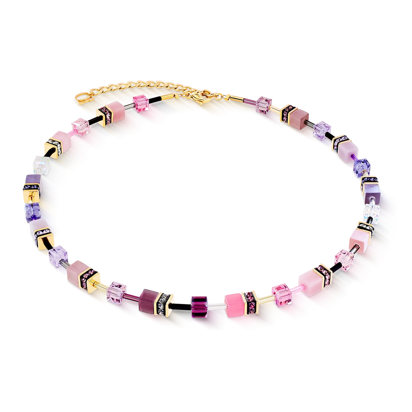 COEUR DE LION  GeoCUBE® Iconic necklace pink-lilac 2838101927