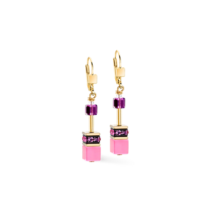 COEUR DE LION GeoCUBE® Iconic earrings pink-lilac 2838201927