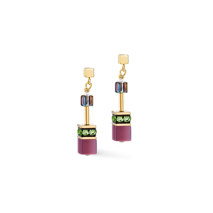 COEUR DE LION GeoCUBE® Iconic earrings Art Nouveau gold 2838211578