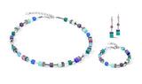 COEUR DE LION GeoCUBE® Iconic necklace turquoise lilac 2838100608
