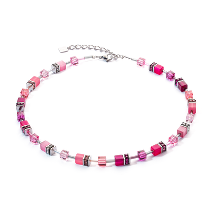 COEUR DE LION  GeoCUBE® Iconic necklace Viva Magenta 2838100422