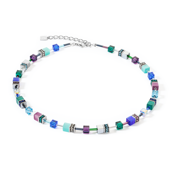 COEUR DE LION GeoCUBE® Iconic necklace turquoise lilac 2838100608