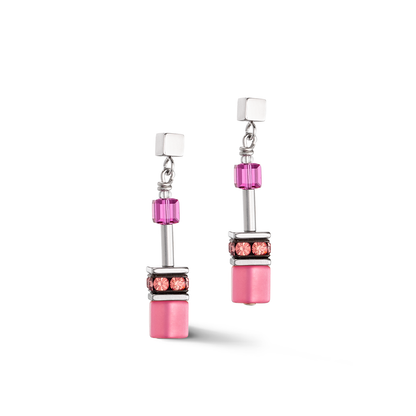 COEUR DE LION GeoCUBE® Iconic earrings Viva Magenta 2838210422