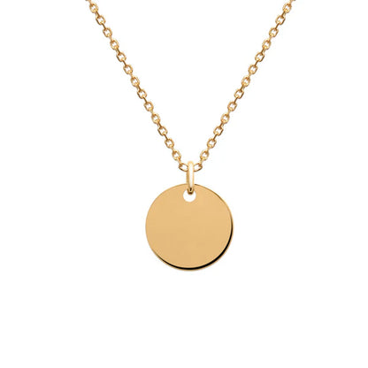 Amèlie 18ct Gold-Plated Engravable Round Disc 1882602