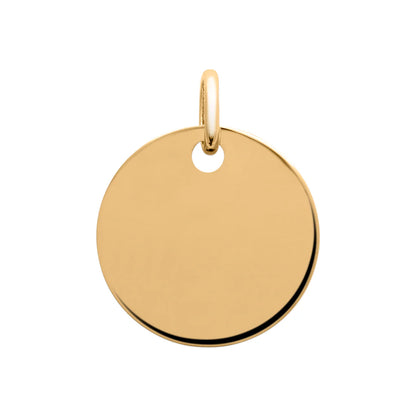 Amèlie 18ct Gold-Plated Engravable Round Disc 1882602
