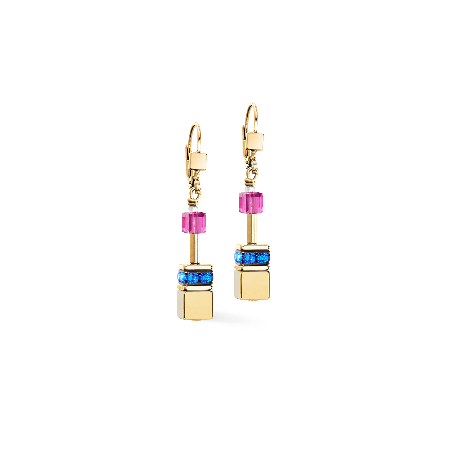 COEUR DE LION GeoCUBE® Iconic Metallic earrings Rainbow gold 3015201535