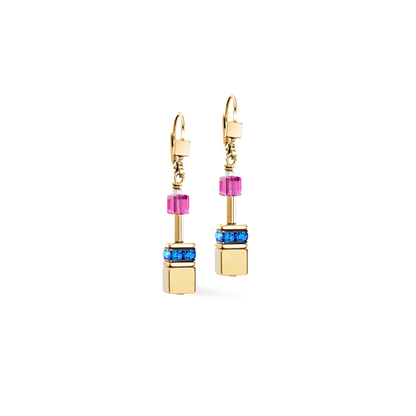 COEUR DE LION GeoCUBE® Iconic Metallic earrings Rainbow gold 3015201535