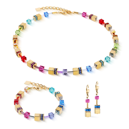 COEUR DE LION GeoCUBE® Iconic Metallic bracelet Rainbow gold 3015301535