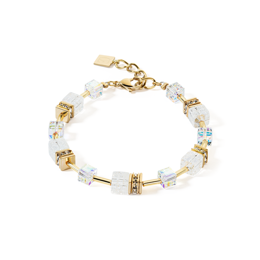 COEUR DE LION GeoCUBE® Iconic Nature bracelet gold white 3018301416