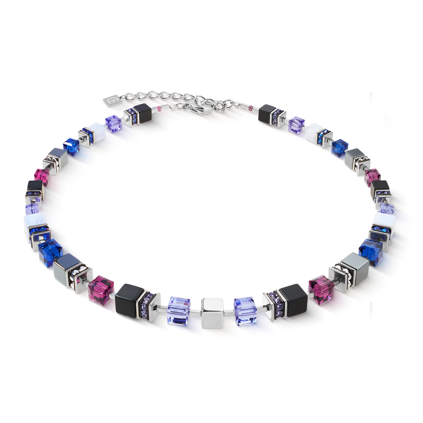 COEUR DE LION  GeoCUBE® Precious Statement necklace Blue Moon 3039100708