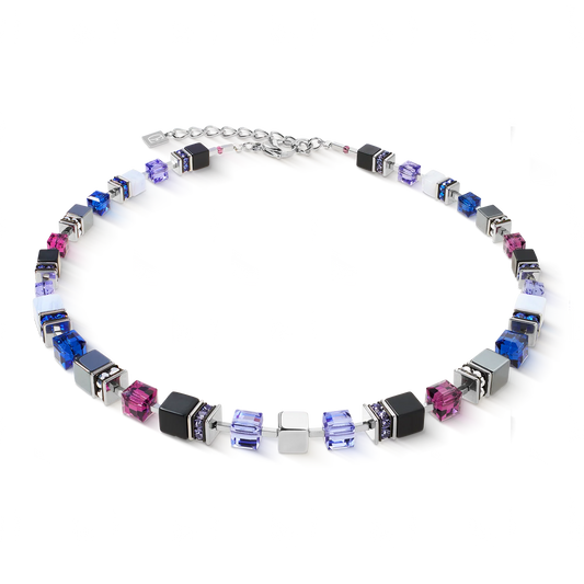 COEUR DE LION  GeoCUBE® Precious Statement necklace Blue Moon 3039100708