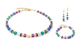 COEUR DE LION GeoCUBE® Precious Statement earrings gold-multicolour 3039211561