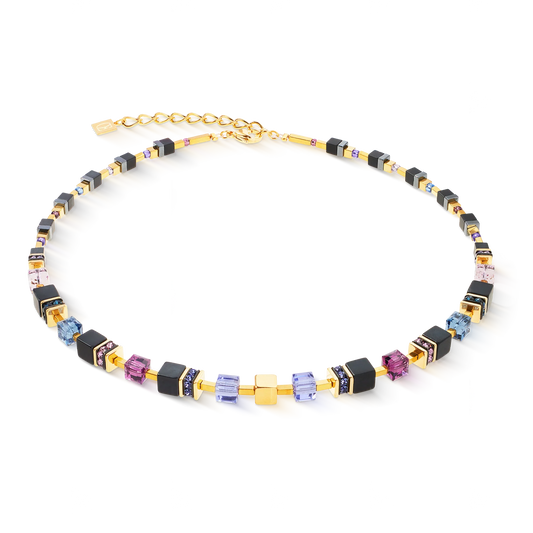 COEUR DE LION  GeoCUBE® Precious Classic necklace Blue Moon gold 3043101308