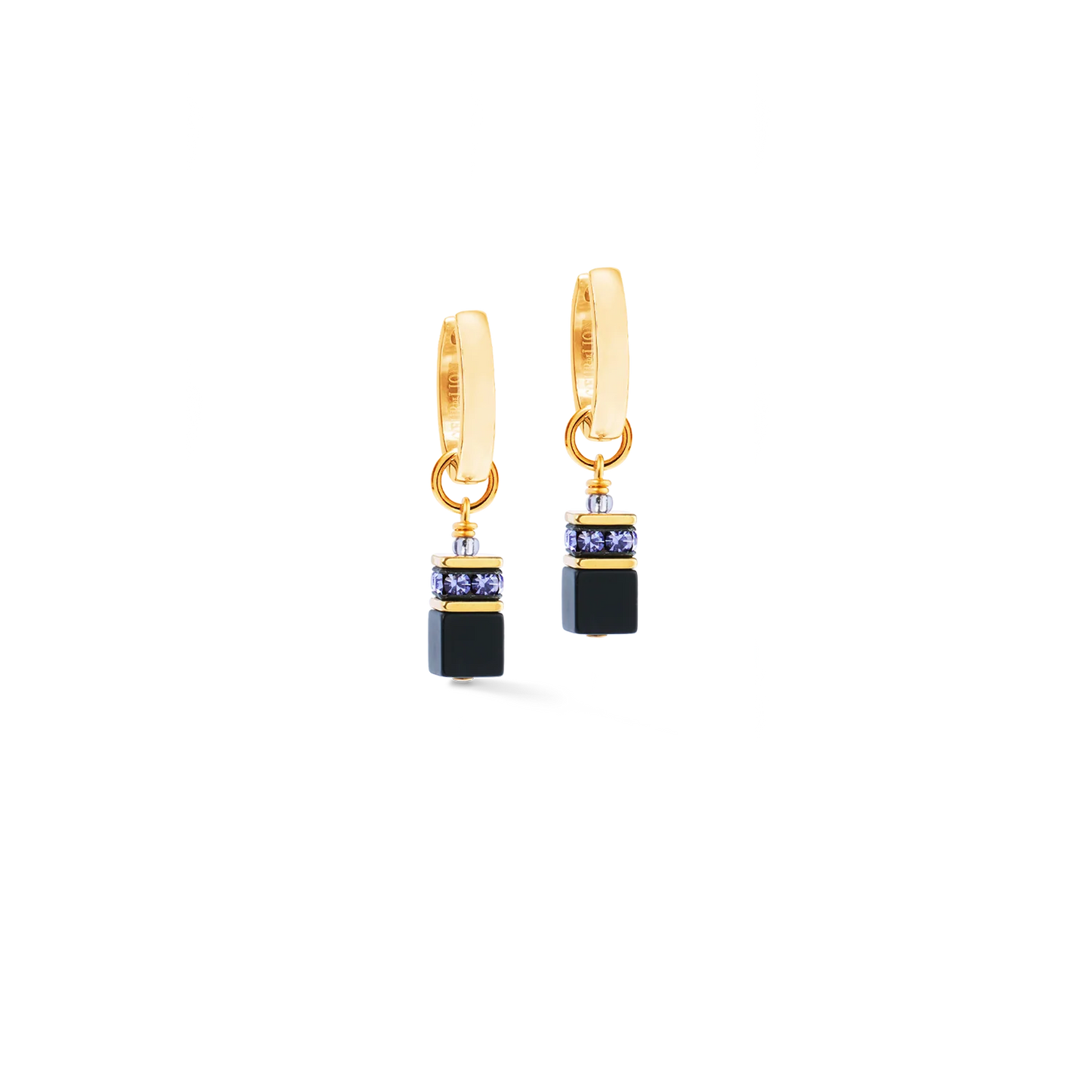 COEUR DE LION GeoCUBE® Precious Classic Hoop Blue Moon gold 3043211308