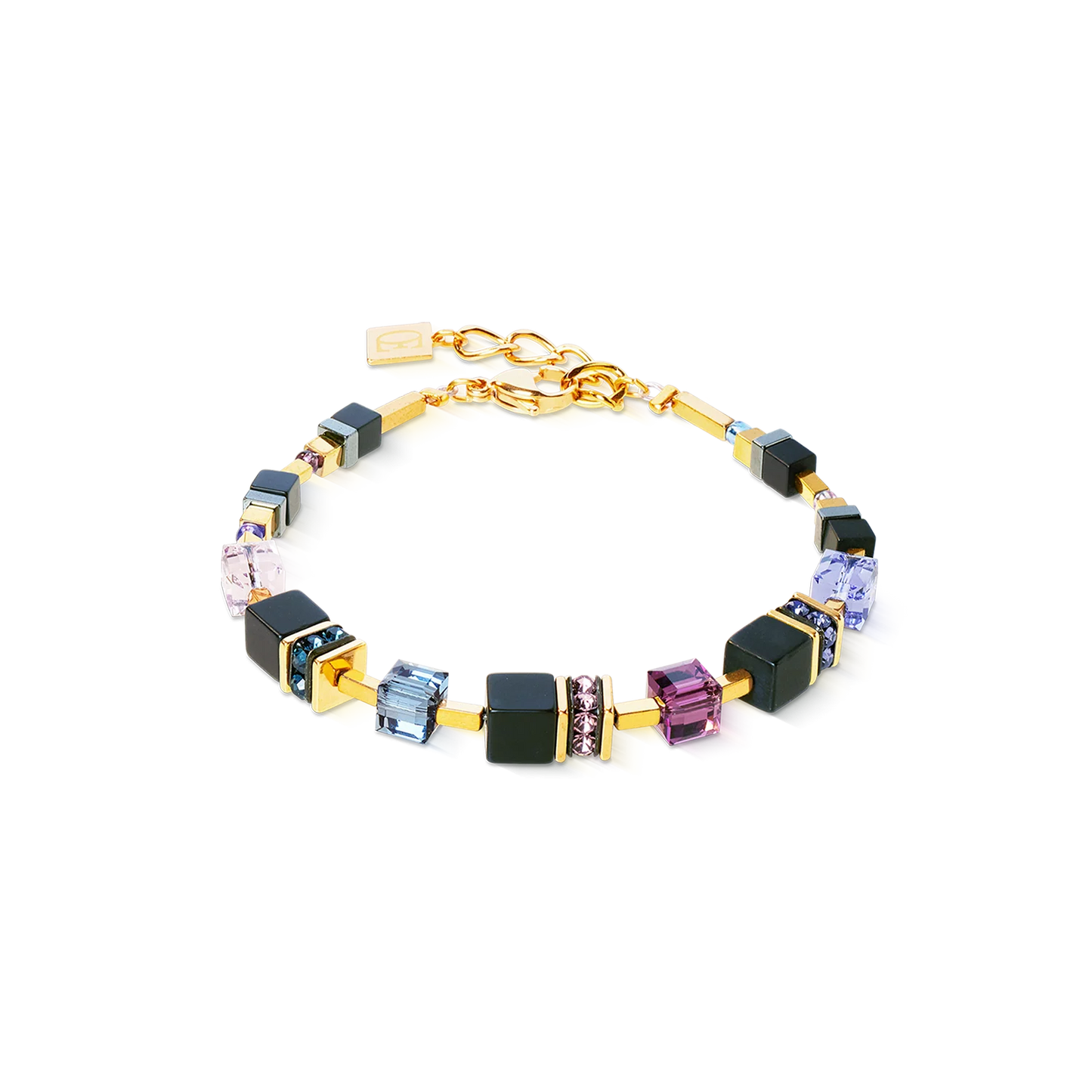COEUR DE LION GeoCUBE® Precious Classic bracelet Blue Moon gold 3043301308