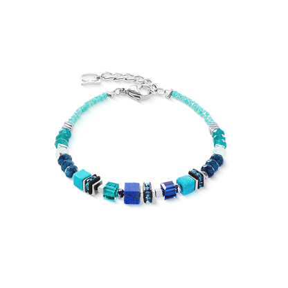 COEUR DE LION Bracelet Wave Precious Flow silver-teal 3046300607