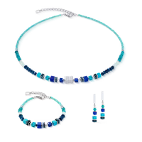 COEUR DE LION Bracelet Wave Precious Flow silver-teal 3046300607