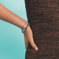 COEUR DE LION Bracelet Wave Precious Flow silver-teal 3046300607