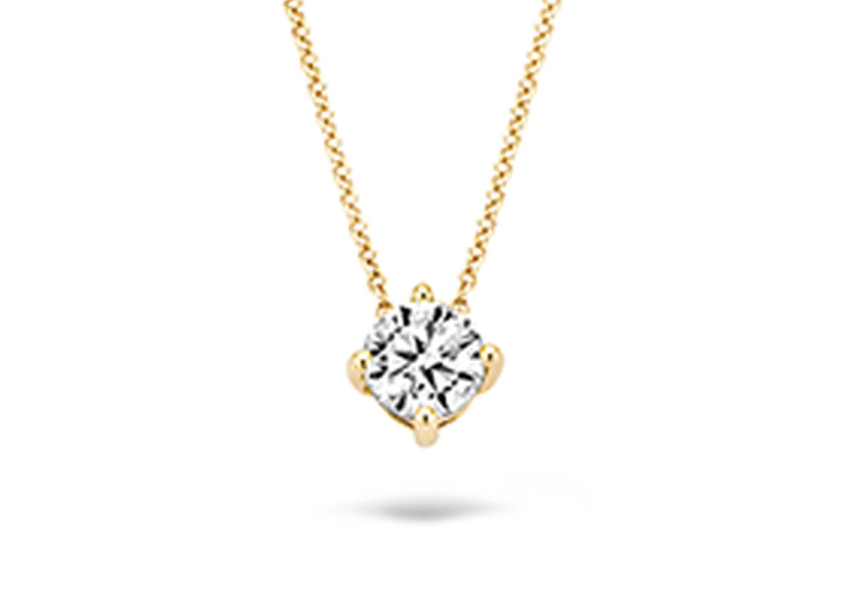 Blush Necklace 3057YZI - 14k Yellow gold with zirconia