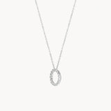 Blush Necklace 3065WZI - 14k White gold Circle with zirconia