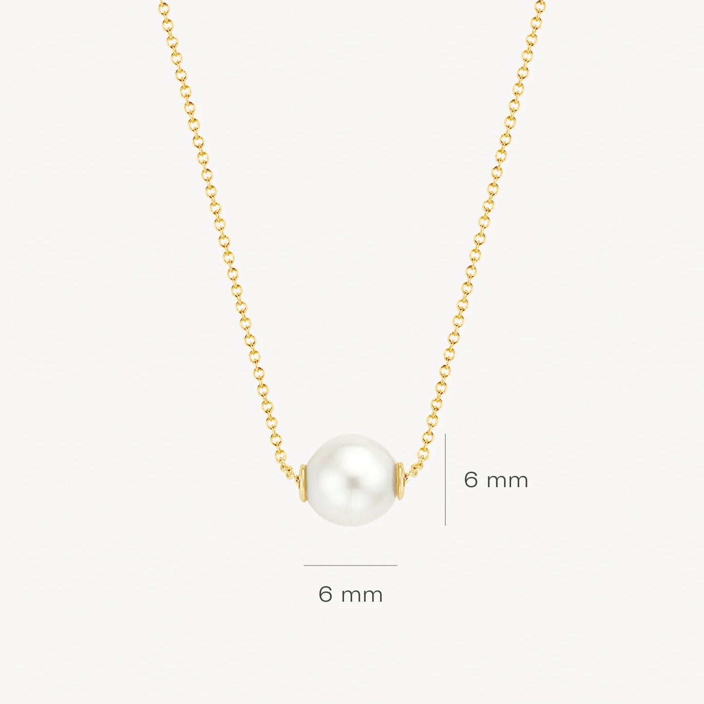 Blush Necklace 3076YPW - 14k Yellow gold with pearl