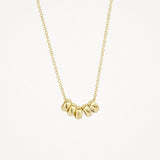 Blush Necklace 3087YGO - 14k Yellow Gold 5 Gold Rings