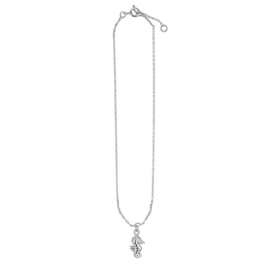 Silver Anklet with Seahorse Charm 3113021