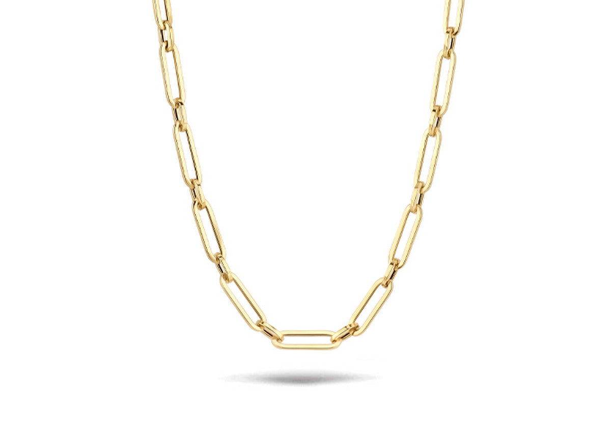 Blush Necklace 3129YGO - 14k Yellow Gold 45cm Paperchain